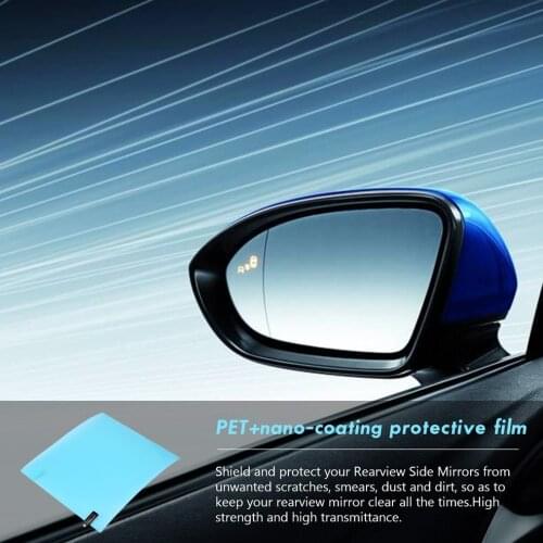 2 PCS Car Rearview Mirror Protective Film Soft Film Anti-Water/Fog/Rain/Scrach Nano Coating Rainproof Mist Film for Car