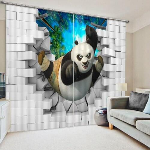 3d Curtains Blackout for Living Room Kids Bedroom Fabric brick curtains