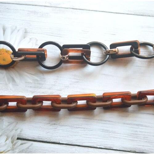 1.0 Meter Acrylic Chains Strands Linked Necklace Bag Chains Women DIY Accessories Glasses Chain Components Parts N419