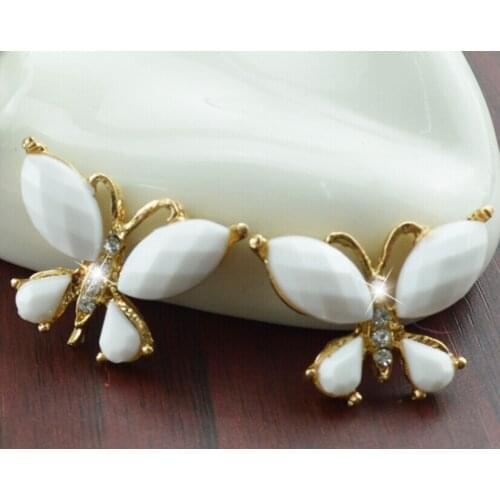 Free Shipping Hot Sale 40pcs/lot Flatback Rhinestone Button For Hair Bow Center Wedding Invitation Button MEIM01004