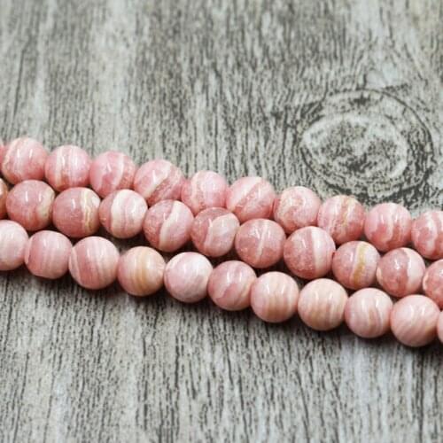 Natural Stone Beads Rhodochrosite Round Rose dialogite For Jewelry Making 3/4/5mm Pick Size DIY Bracelet
