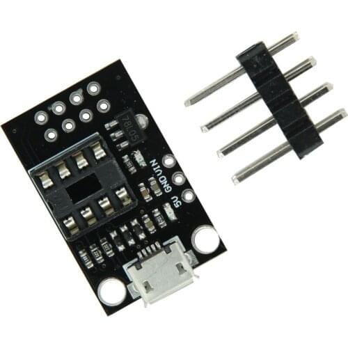 Black Development Programmer Board for ATtiny13A/ATtiny25/ATtiny45/ATtiny85