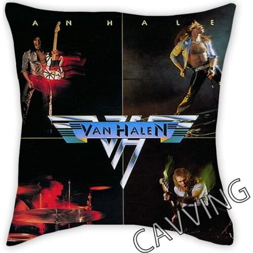 Van Halen Band 3D Printed Polyester Decorative Pillowcases Throw Pillow Cover Square Zipper Pillow Cases Fans Gifts