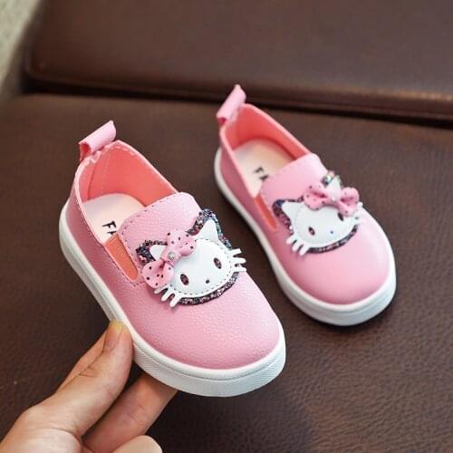 Pring/autumn kids girls sneakers fashion casual leather shoes children girls princess shoes single shoes girls 1-5 years old