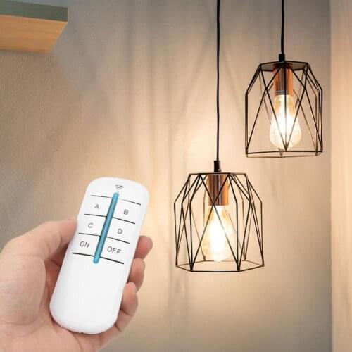 YAM-804 Remote Control Switch Professional Four-way Anti-interference Electrical Equipment Remote Control Light Switch for Home