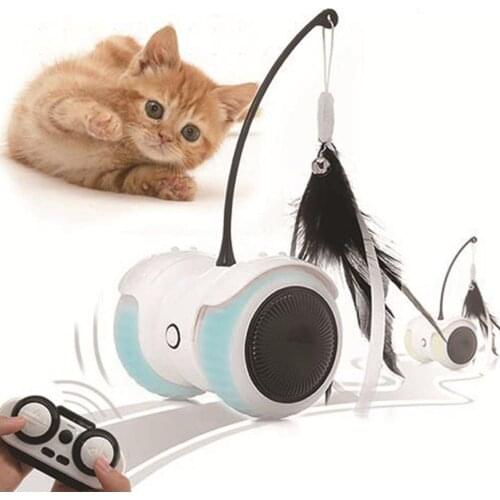 Electric Funny Cat Toy Manual Automatic Remote Control Smart Balance Funny Cat Toy Car Interactive Training Pet Supplies Cat Toy