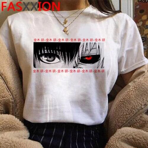 Tokyo Ghoul clothes men print aesthetic casual streetwear harajuku tshirt white t shirt