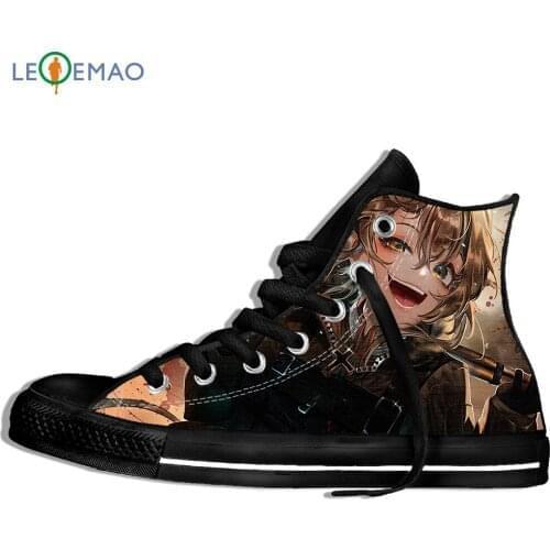 Walking Canvas Boots Shoes Breathable Japan Anime Youjo Senki Tanya Degurechaff Hip Hop Sport Shoes Classic Sneakers