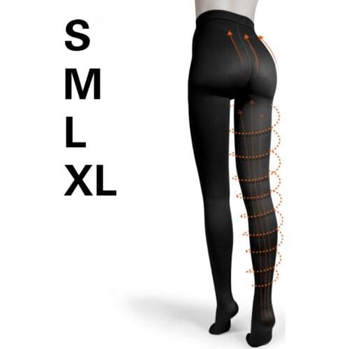 Women Pantyhose 23-32mmHg Compression Strong Segmented Elastic Varicose Raise Hips And Abdomen Shaping Lifting Hip Tights