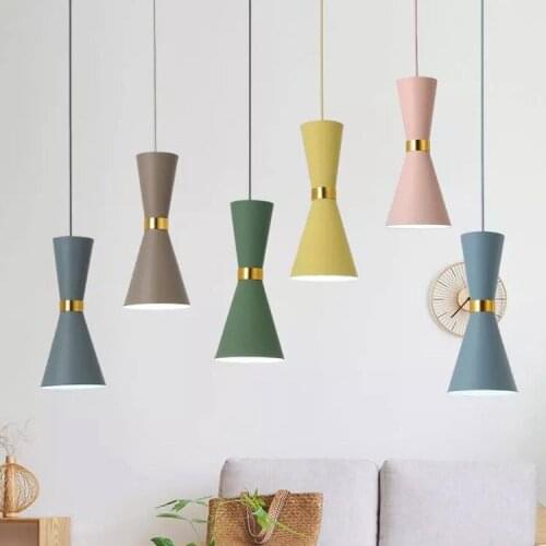 Droplight marca dragon multi-color combination kitchen table lamp is contemporary and contracted bar aluminum droplight