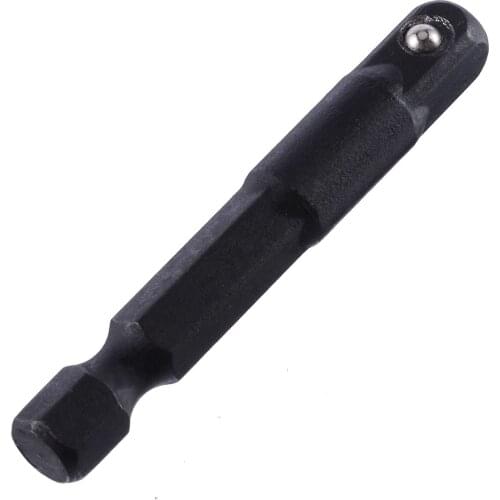 Mayitr 3 Pcs Hex Shank Socket Adapter Set Socket Driver Drill Bits 1/4" 3/8" 1/2" Extension Drill Bit for Electric Power Tool