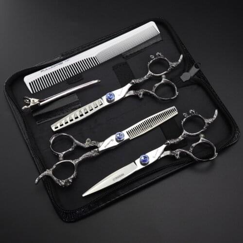 6 inch Professional barber scissors set thinning scissors hairdressing haircutting tool Hairdressing equipment haircuts barber