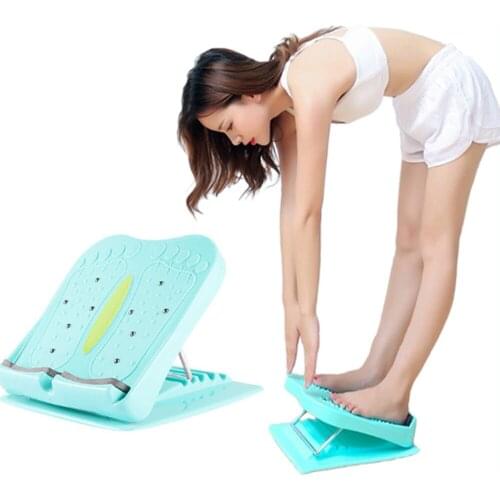 Anti-slip Adjustable Foot Calf Stretcher Inclined Body Stretching Tool Fitness Yoga Massage Muscle Leg Stretching Board