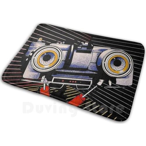 Number 5 Is Alive! Soft Non-Slip Mat Rug Carpet Cushion Johnny 5 Shorticircuit Funny Humour Cute Robot Cute Robot Retro