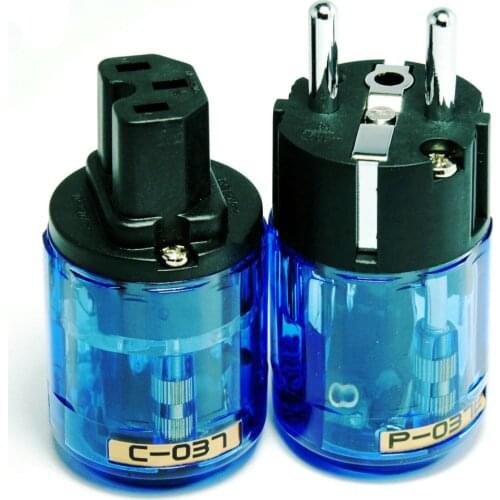 A pair of C-037 p-037e power plug connector EU IEC power plug C-037 p-037e plug connector