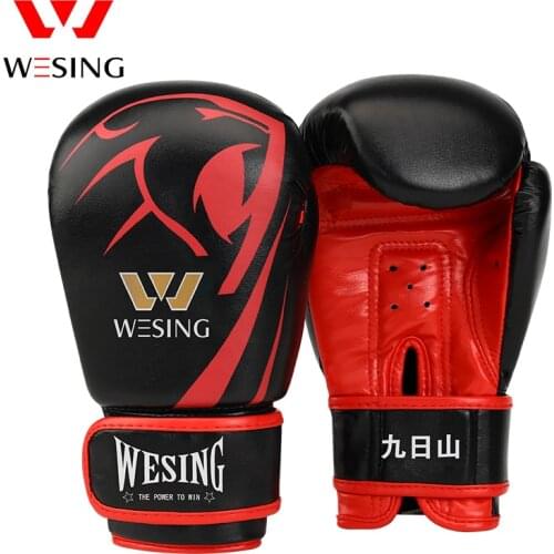 Wesing Muay Thai MMA Kids Boxing Gloves For Children 6OZ Punching Training Sparring Mitts Martial Arts Sanda Gear