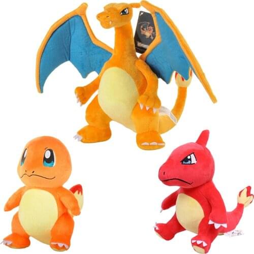 Pokemoned Plush Doll Maga Charizard Charmander Charmeleon Dragon Stuffed Toy Kawaii Pikachued Gift For Children