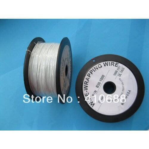 4 roll 1000ft 30AWG Wire-Wrapping Wire Sliver Plated Copper White Color