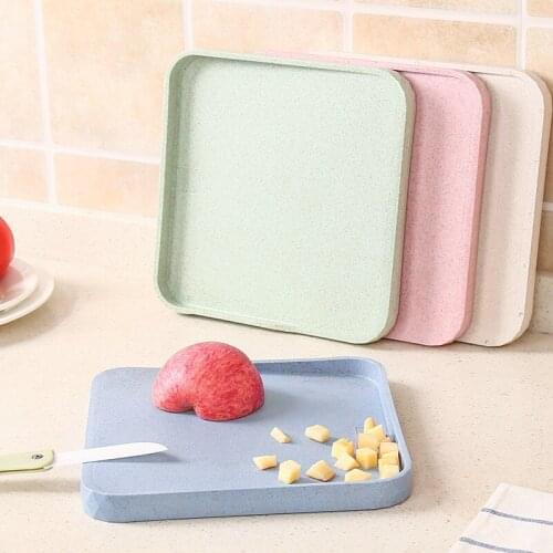 Wheat straw cutting board mildew mini non-stick plate chopped vegetables and fruits plate 3