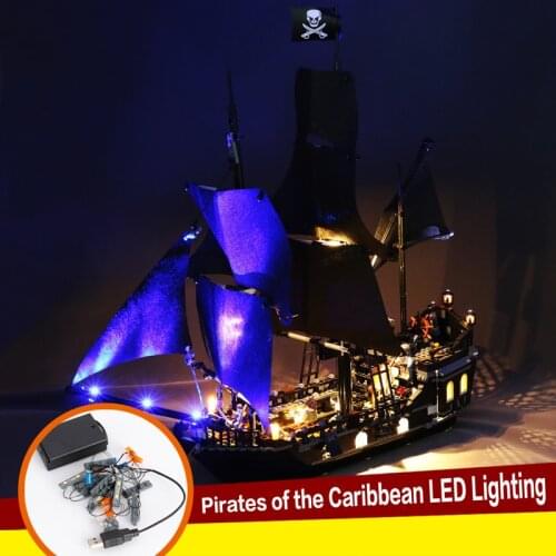 Compatible With 4184 Boat Upgrade Creative DIY Building Blocks Luminous Lighting 16006