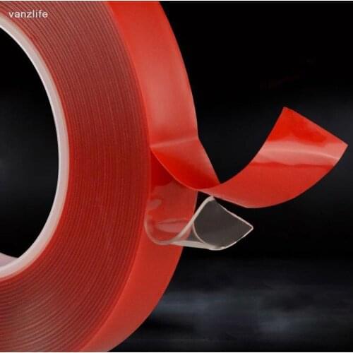 Vanzlife Strong double-sided Transparent acrylic non-marking stationery adhesive Waterproof and high temperature resistant tape