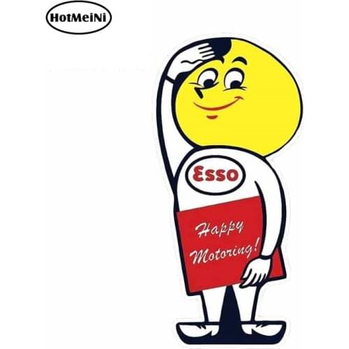 HotMeiNi 13cm x 6.2cm For Esso Boy Man Vinyl Car Sticker Personality Creative Stickers Car Accessories Car Decoration