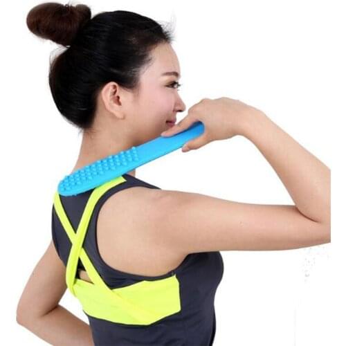 2018 High-quality TPE health meridian shot, fitness massage hammer shoulder tapping rods, convex round palm body beat board