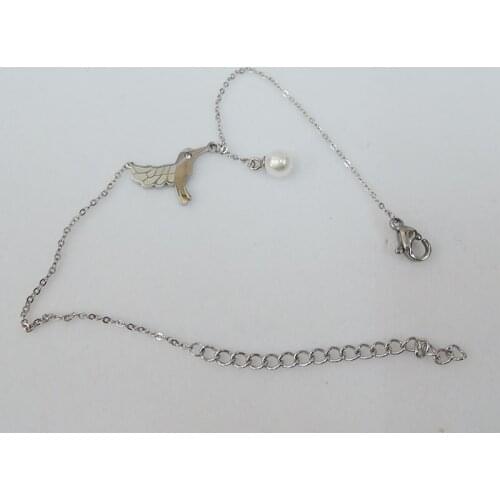 High quality top fashion bracelet made of 100% stainless steel -anti-allerge ,popular bird shape -silver and gold color