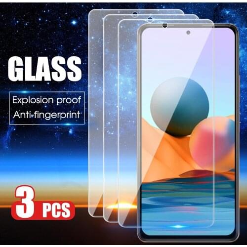3Pcs Cover Tempered Glass For Xiaomi Redmi Note 10 Pro Max Screen Protector For Redmi Note 10 Pro Global 10s 10 4G 5G Glass