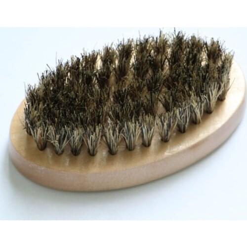 100pcs Wood Bristles Beard Brush Mustache Comb can customize logo Men wooden brushes