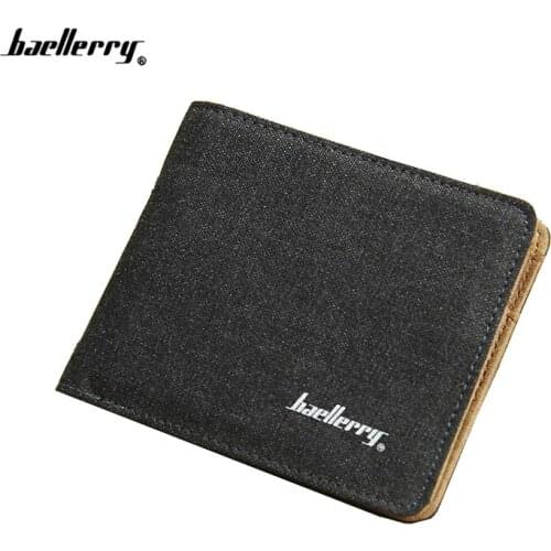 2018 New arrival brand short mens wallet high quality Designers canvas brief purse for male cute card purse fashion wallet
