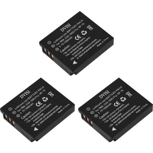 3Pcs CGA-S005 S005 BCC12 CGA-S005E DMW-BCC12 Rechargeable Battery for Panasonic Lumix DMC-FX180 DMC-LX1 DMC-LX2 LX3 FS1 FS2 FX01