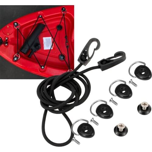Deck Rigging Kit Accessory Stainless Steel D Ring Pad/Patch PVC Boat Raft Dinghy Canoe Surfboard Kayak Boat accessories