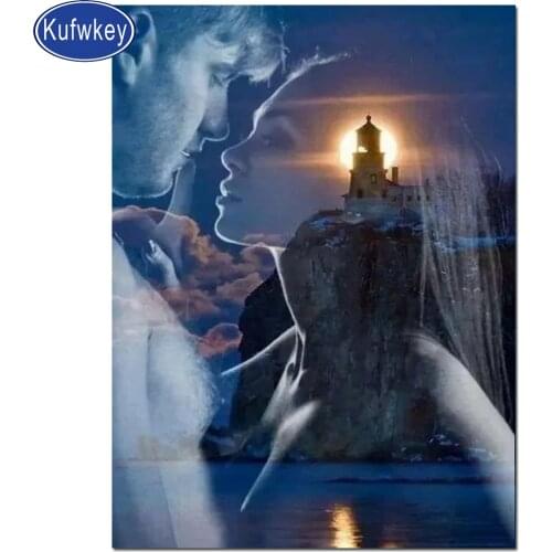 Lighthouse fantasy love Diamond Painting Cross Stitch full square Diamond Embroidery mosaic Fashion Valentines Day gift
