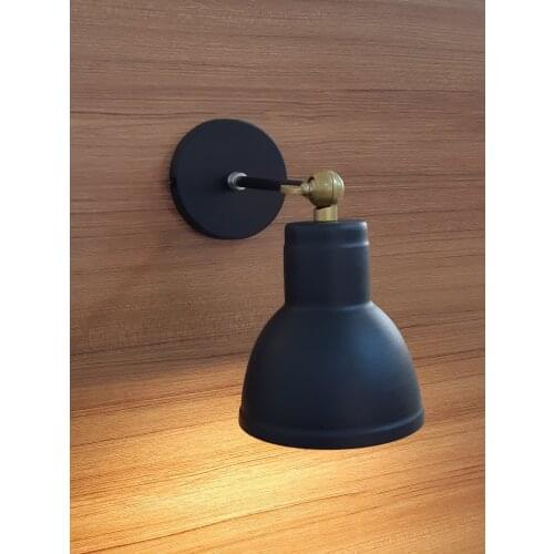 Decorative Wall Lamp Black Bed Young Kids Study Room Daylight Bulb