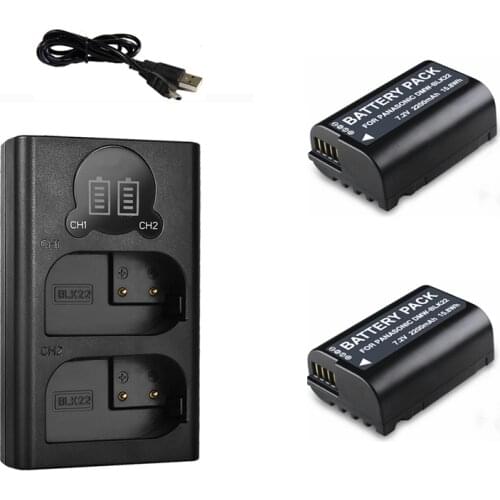 New. Pre-sale. DMW-BLK22 DMWBLK22 BLK22 Battery + USB Charger for Panasonic LUMIX DC-S5 DC-S5K GH5