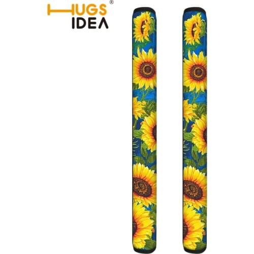 HUGSIDEA Sunflowers Print Refrigerator Door Handle Cover Kitchen Appliance Decor Fridge Oven Handle Antiskid Protector Gloves