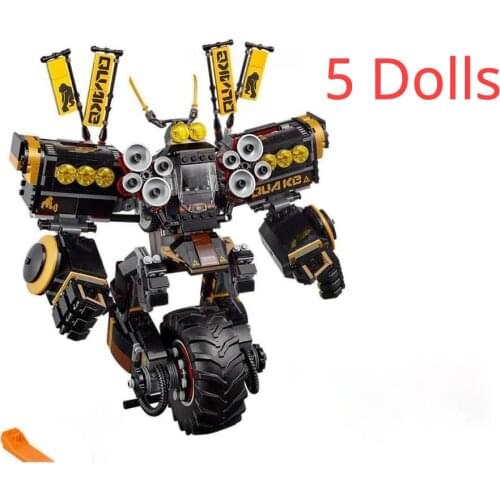 Movie Quake Mech Compatible 70632 Block Set Creative Building toys for children