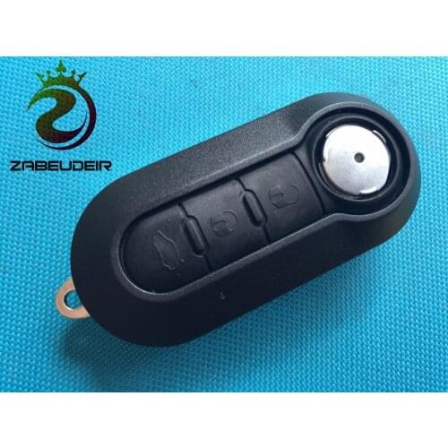 10Pcs/Lot Of 3 Button Remote Folding Shell Replacement Cover Case Uncut Blade For Fiat Flip Key Blank Car Accessories Auto Parts