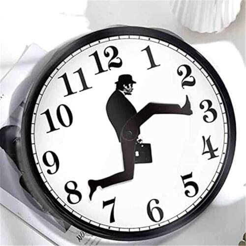 Creative Wall Clock Seconds Silent Ministry of Silly Walks Clock Decor Wall Clock British Comedy Inspired
