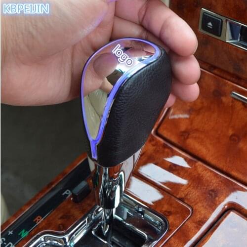 HOT Car accessories Gear Shift Knob Touch Sensor Colourful Car Logo LED Light For Ford mondeo kuga fiesta Focus2 3 ecosport mk4