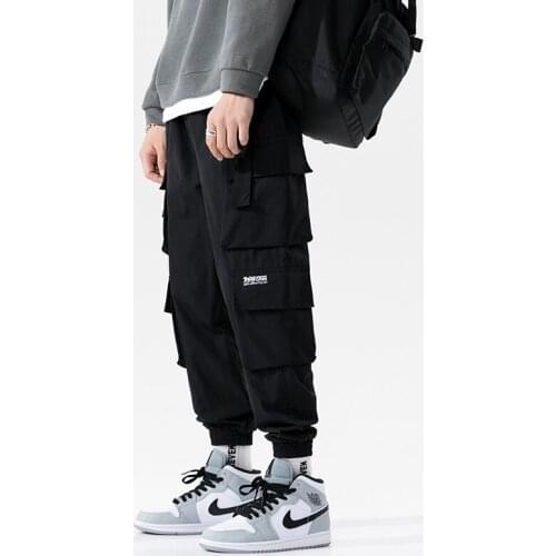 Men Multi-pocket Streetwear Casual Sweatpants Pant Hip Hop Slim Fit Trousers Pocket Male Nice Men Joggers Cargo Pants