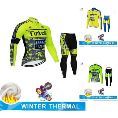 2021 winter warm hot wool jersey collection of mens outdoor ride a bicycle long suit MTB set up bicycle clothing bib pants