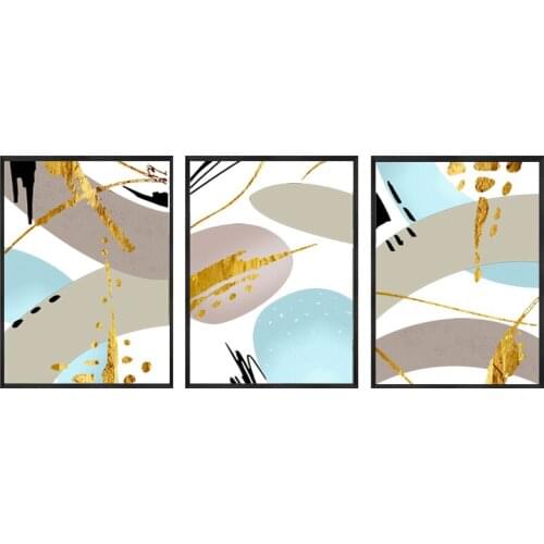 Wholesale Modern abstract series Paintings Wall Art Home Decoration framed Canvas Painting For Living Room 12YM-207