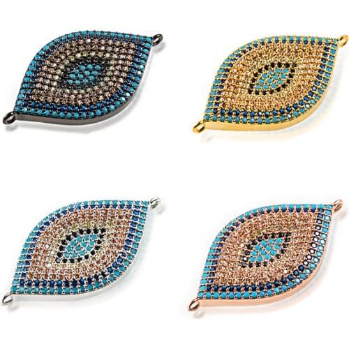 DIY Multi-Color and Multi-Functional Accessories Devil’s Eye Earrings Bracelet Connector To Make Luxurious Jewelry Accessories