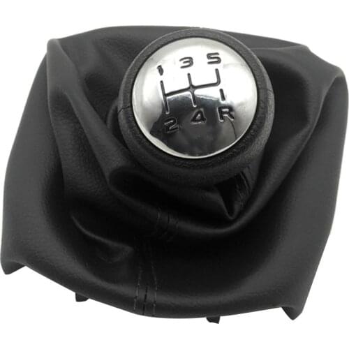 5 Speed Gear Shift Knob Shifter Replacement Kits Collar Lever Stick Gaiter Boot Cover for Peugeot 307 207 406 Citroen C3 C4 C5