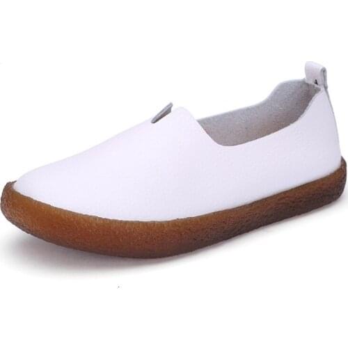 Women Flats Casual Shoes Slip On Loafers 2021 Fashion Casual Walking Flat Shoe Hot Sale Ladies Footwear Leather Shoes Shallow