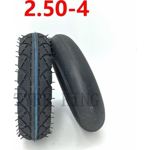 High Quality 2.50-4 Inner Tube Outer Tire 2.80/ 2.50-4 Thickened Pneumatic Tire for Electric Gas Scooter Wheelchair Wheel