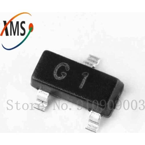 100PCS 2N5551 SOT23 MMBT5551 G1 SOT23-3 SMD Bipolar Transistors - BJT PNP Transistor new and original