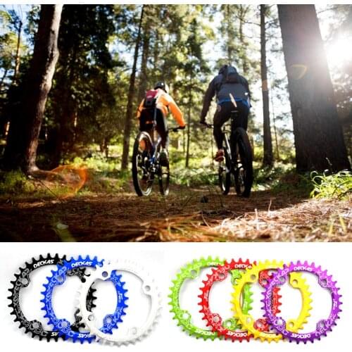 104BCD Round Narrow Wide Chainring MTB Mountain Bicycle 32T 34T 36T 38T Crown Crankset Single Tooth Plate Parts 104 BCD